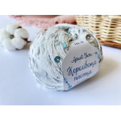Пайетки Avanti Yarn королевские на хлопке (белые) 19