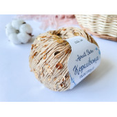 Пайетки Avanti Yarn королевские на хлопке (Бежевые) 34