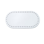 Денце овальне Шкіра 10х20 см (Біле) 10201-PK