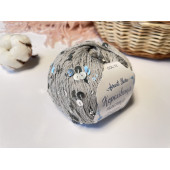 Пайетки Avanti Yarn королевские на хлопке (серые) 72