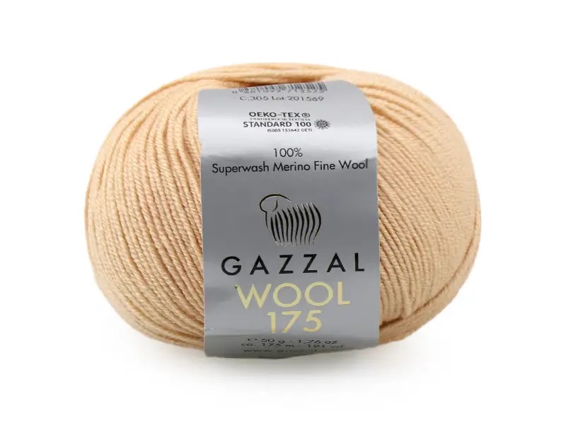 Пряжа Gazzal Wool 175 305