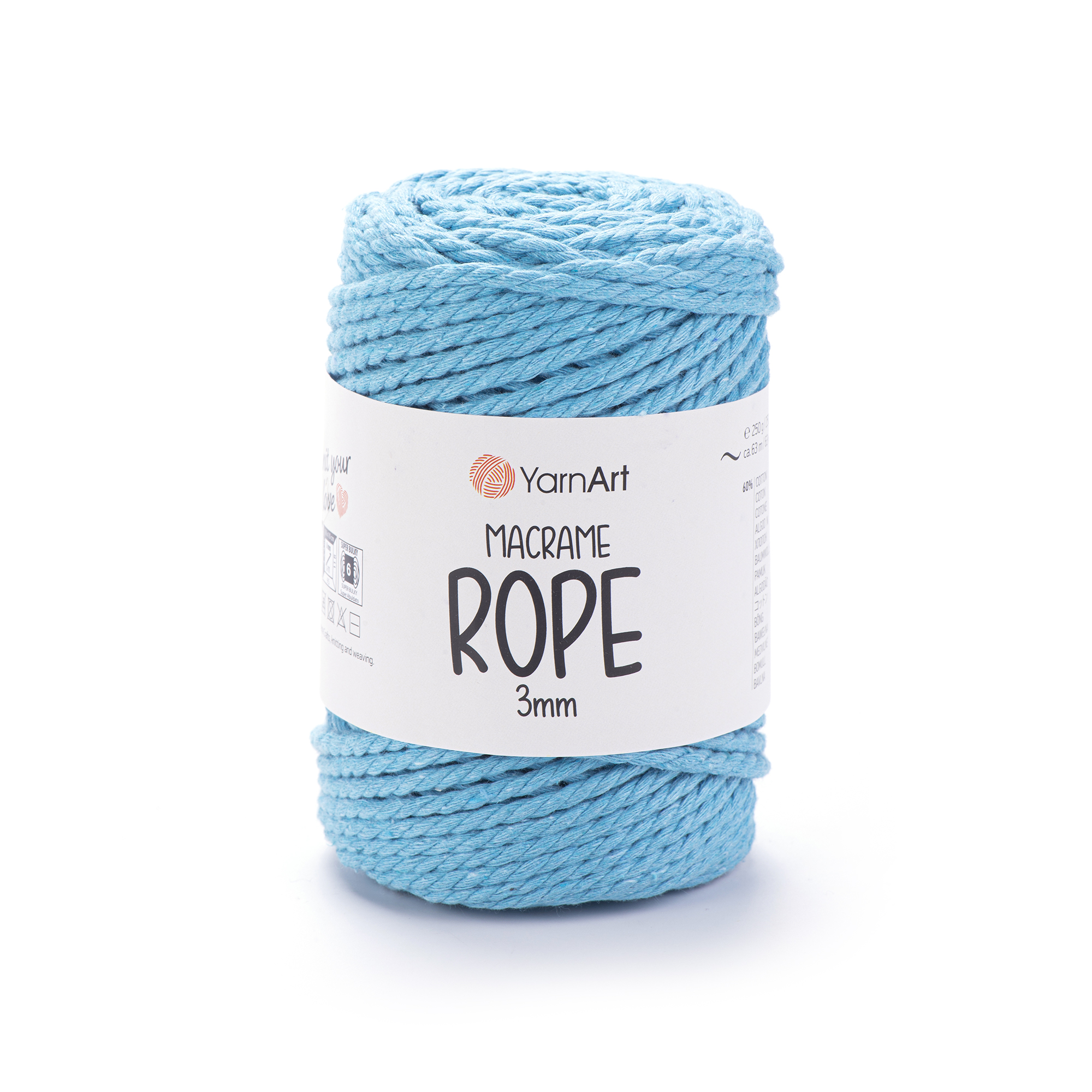 Пряжа YarnArt Macrame Rope 3mm 763
