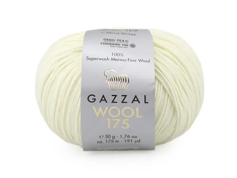 Пряжа Gazzal Wool 175 300