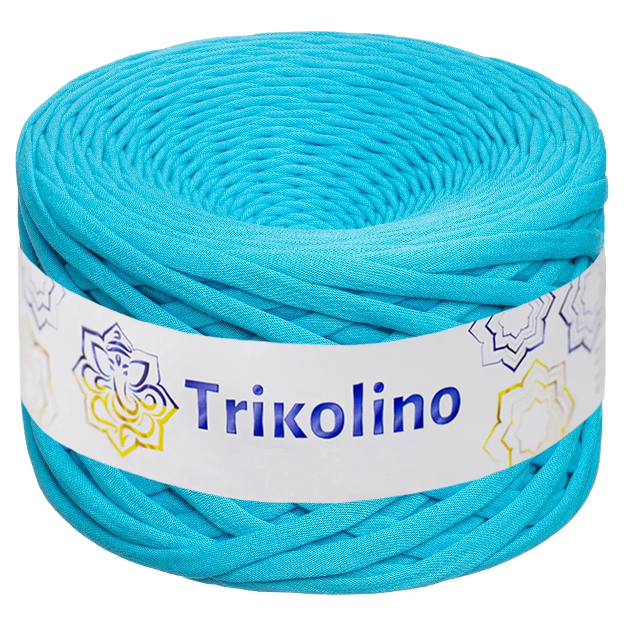 Пряжа трикотажна 7-9 мм "Trikolino" 100м. Небесно-блакитний