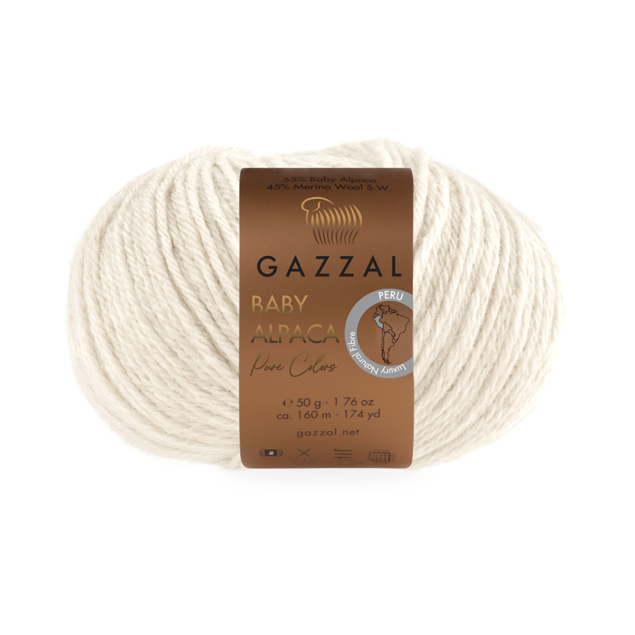 Пряжа Gazzal Baby Alpaca Pure Colors 6450