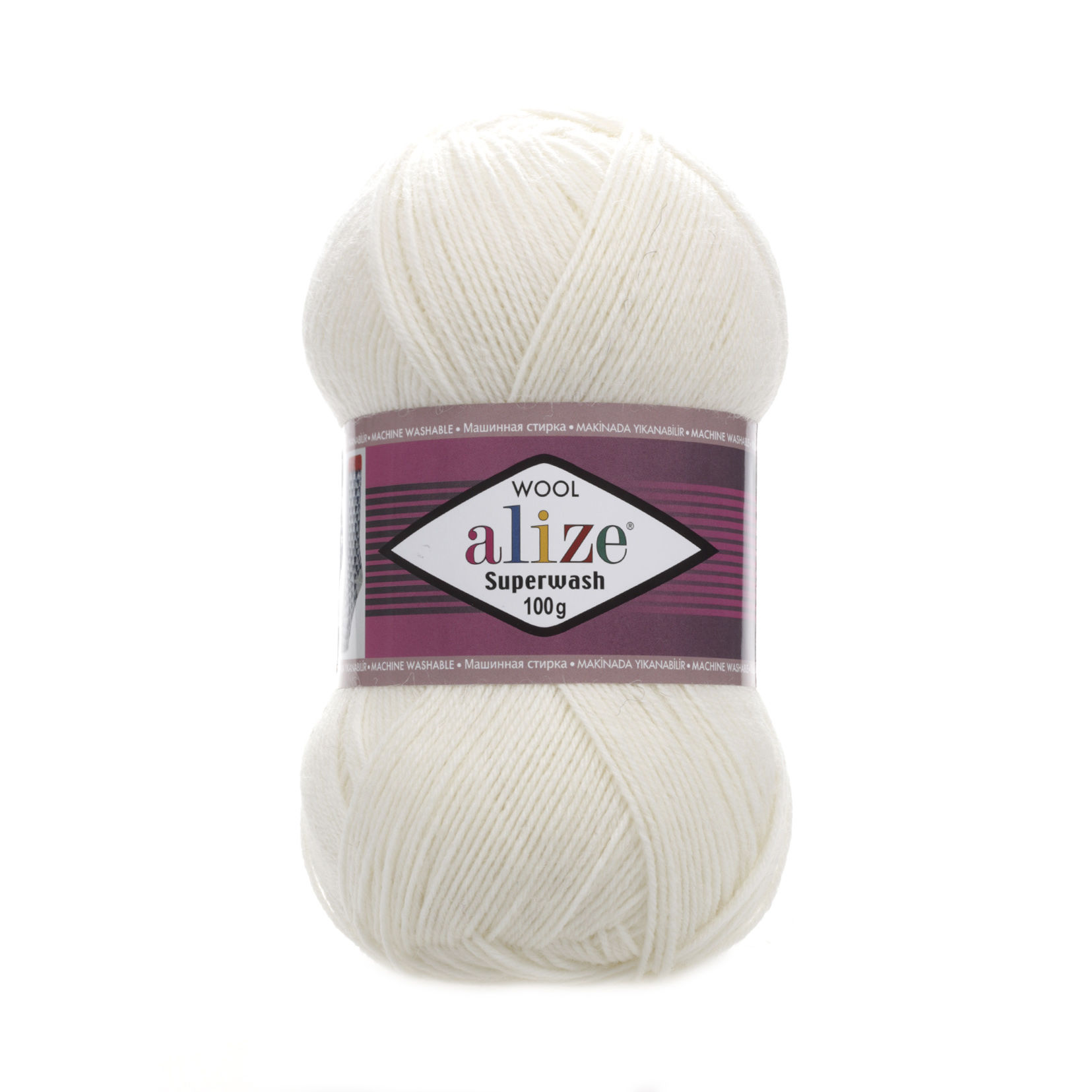 Пряжа Alize Superwash 100 01