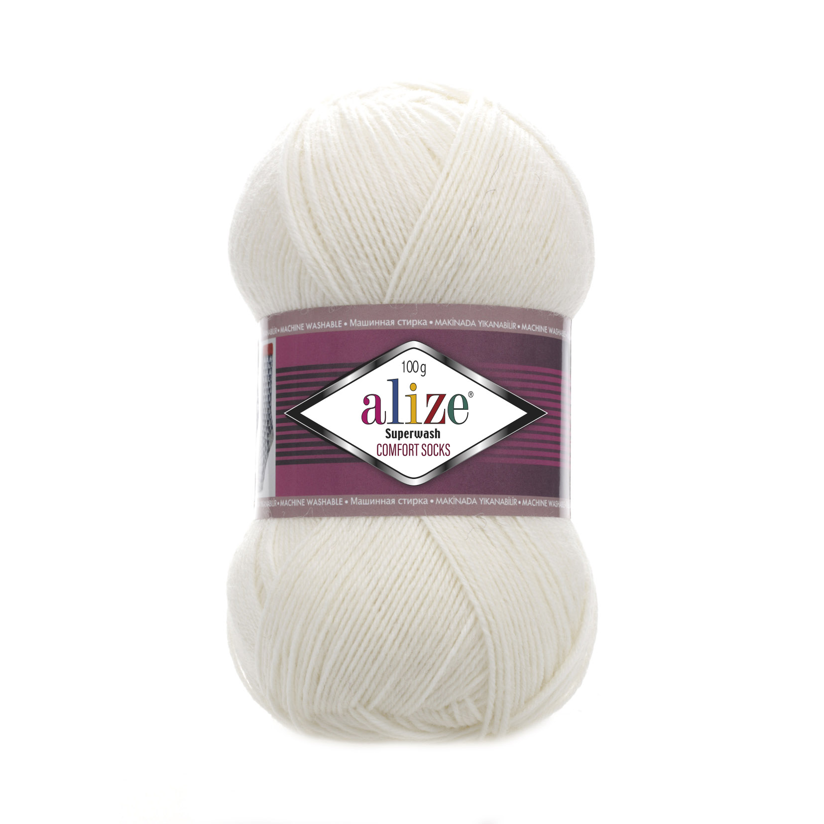Пряжа Alize Superwash 100 01