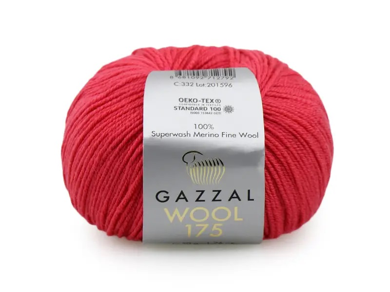 Пряжа Gazzal Wool 175 332