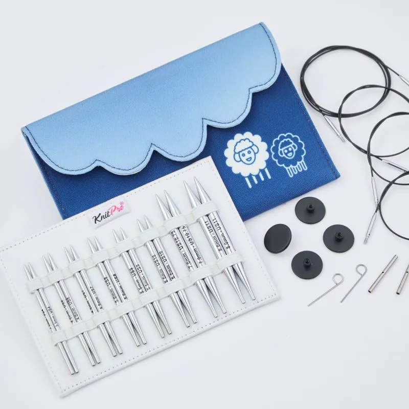 Набір укорочених знімних металевих спиць "Deluxe Nova Metal" KnitPro 10625
