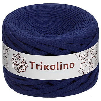 Пряжа трикотажная 7-9 мм "Trikolino" 100м. Индиго