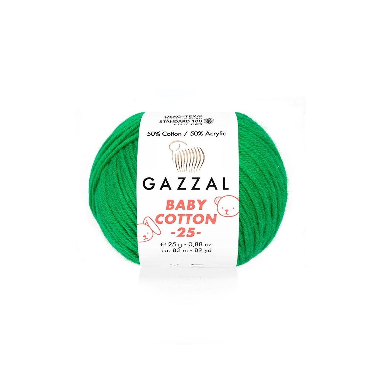 Пряжа Gazzal BabyCotton 25 цвет 3456