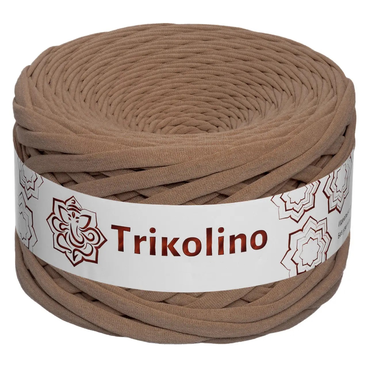 Пряжа трикотажная 7-9 мм "Trikolino" 100м. Макіато