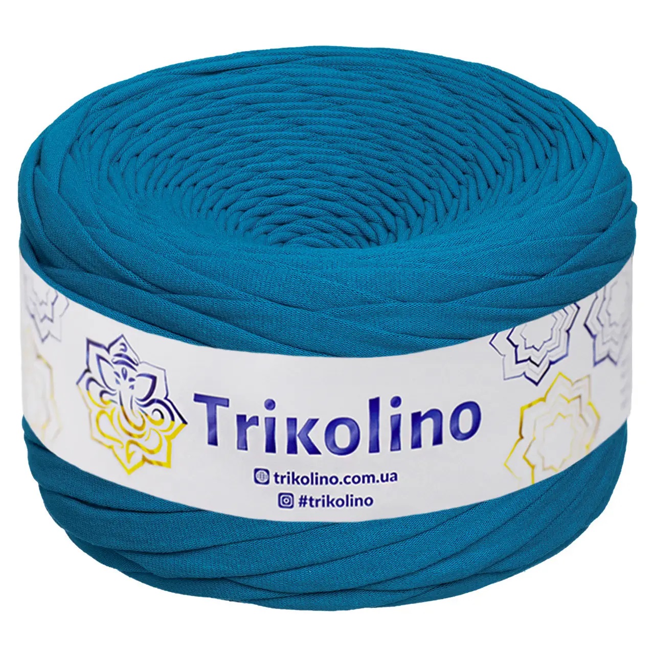 Пряжа трикотажна 7-9 мм "Trikolino" 100м. Блакитний 470011