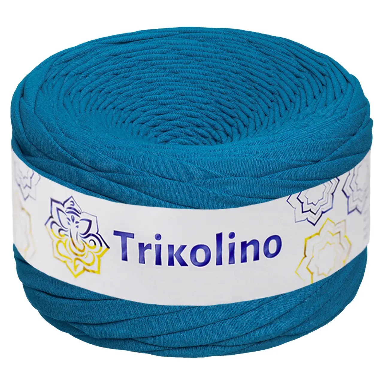 Пряжа трикотажна 7-9 мм "Trikolino" 100м. Блакитний 470011