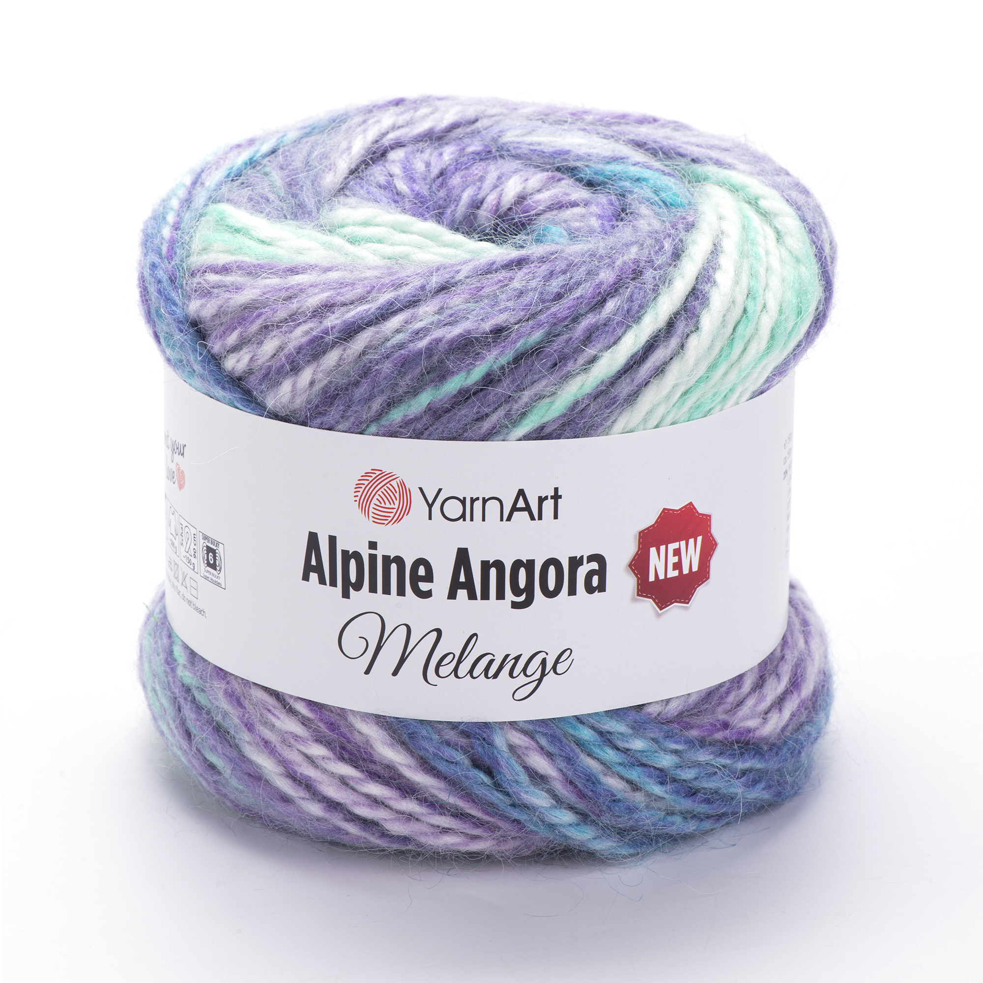 Пряжа YarnArt Alpine Angora Melange New 6412