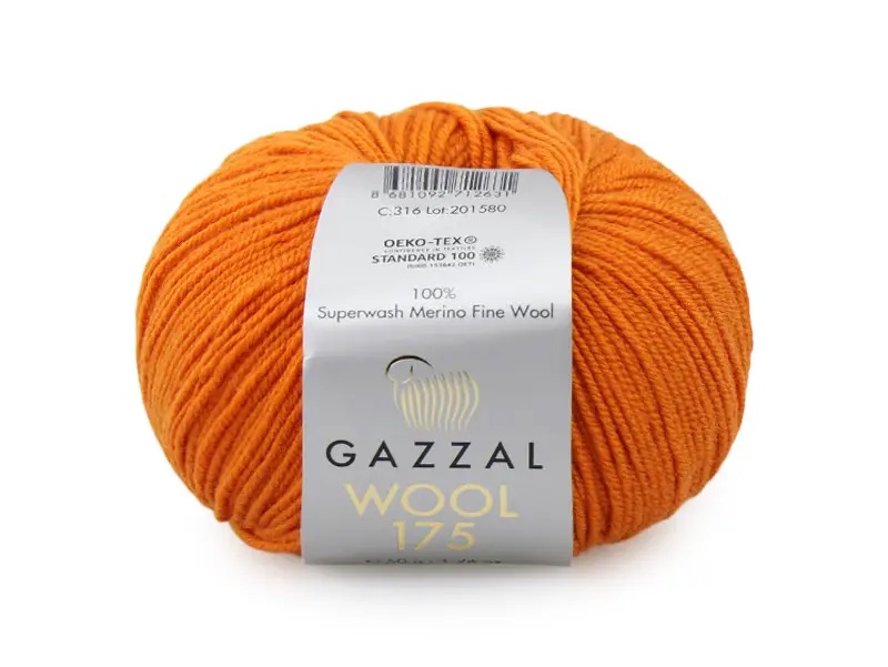 Пряжа Gazzal Wool 175 316