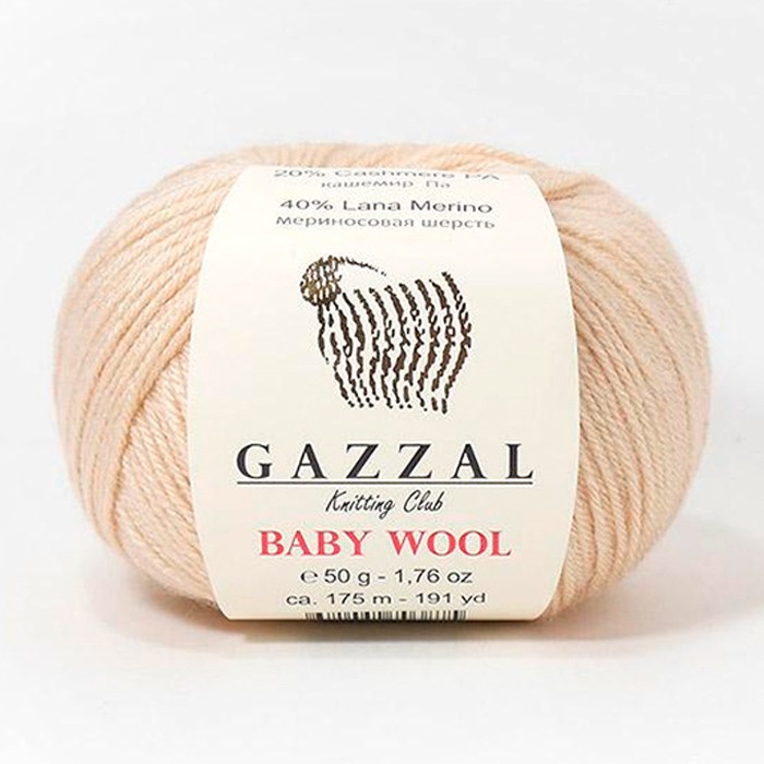 Пряжа Gazzal Baby Wool XL 839