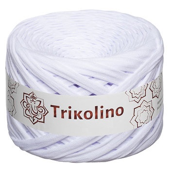 Пряжа трикотажная 7-9 мм "Trikolino" 100м. Снежная Роза