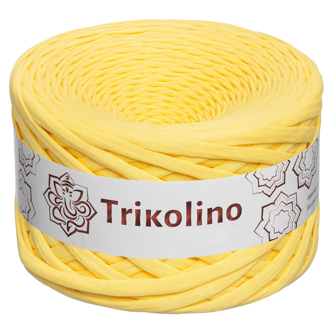 Пряжа трикотажная 7-9 мм "Trikolino" 100м. Лимон