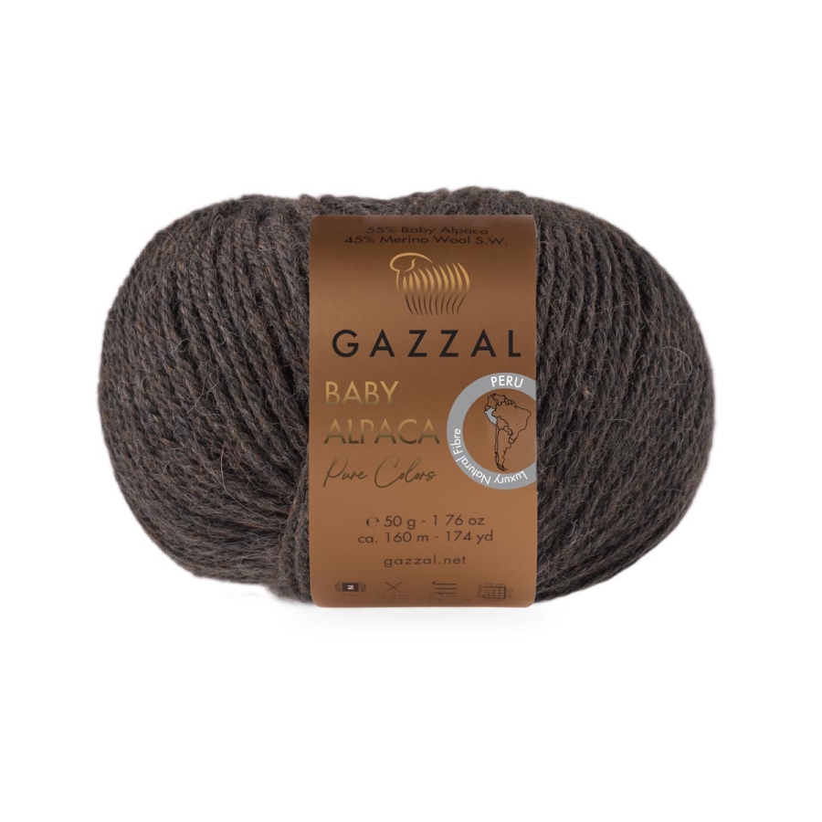 Пряжа Gazzal Baby Alpaca Pure Colors 6461