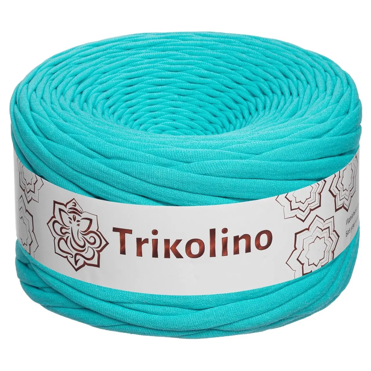 Пряжа трикотажная 7-9 мм "Trikolino" 100м. Бірюзовий