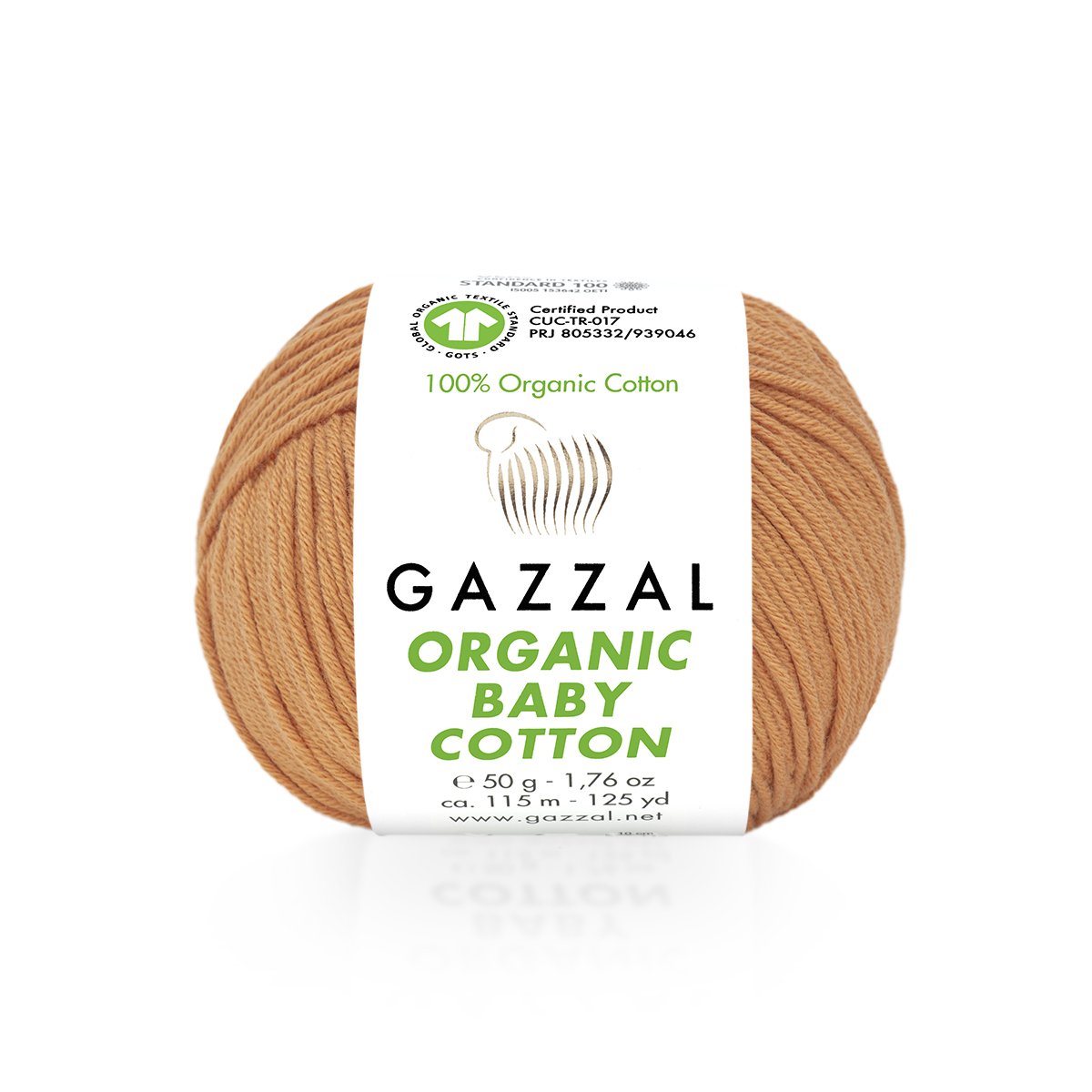 Пряжа Gazzal Organic Baby Cotton 438