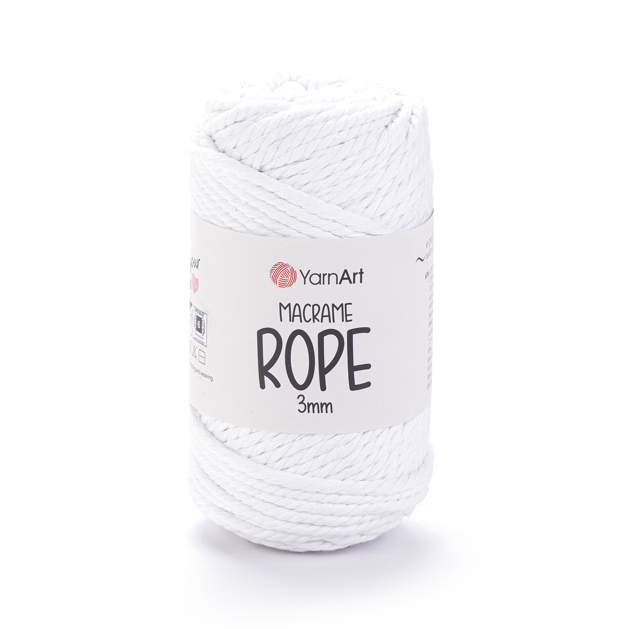 Пряжа YarnArt Macrame Rope 3mm 751