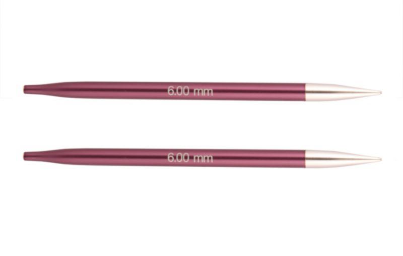 Спицы съемные короткие 6мм Zing KnitPro 47527