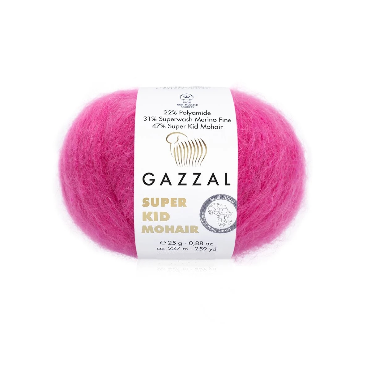 Пряжа Gazzal Super Kid Mohair 64421