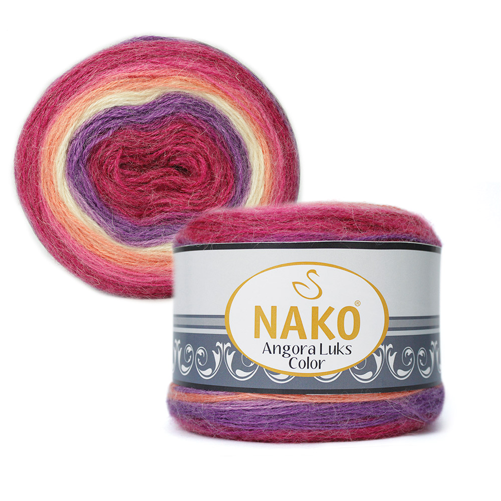 Пряжа Nako Angora Luks Color 81917