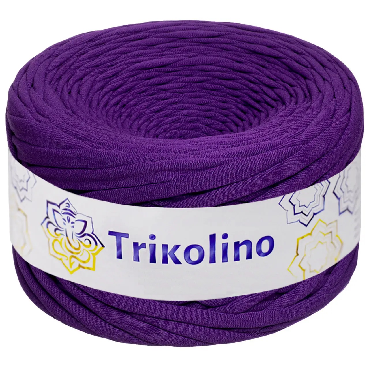 Пряжа трикотажная 7-9 мм "Trikolino" 100м. Ліловий 407020