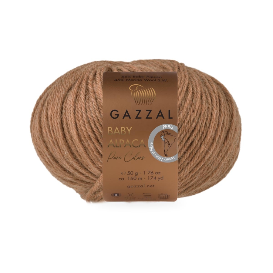 Пряжа Gazzal Baby Alpaca Pure Colors 6459