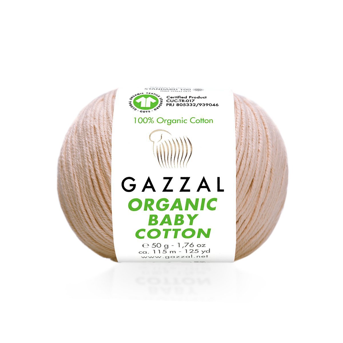 Пряжа Gazzal Organic Baby Cotton 442