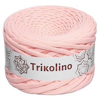 Пряжа трикотажная 7-9 мм "Trikolino" 100м. Персиковый пломбир