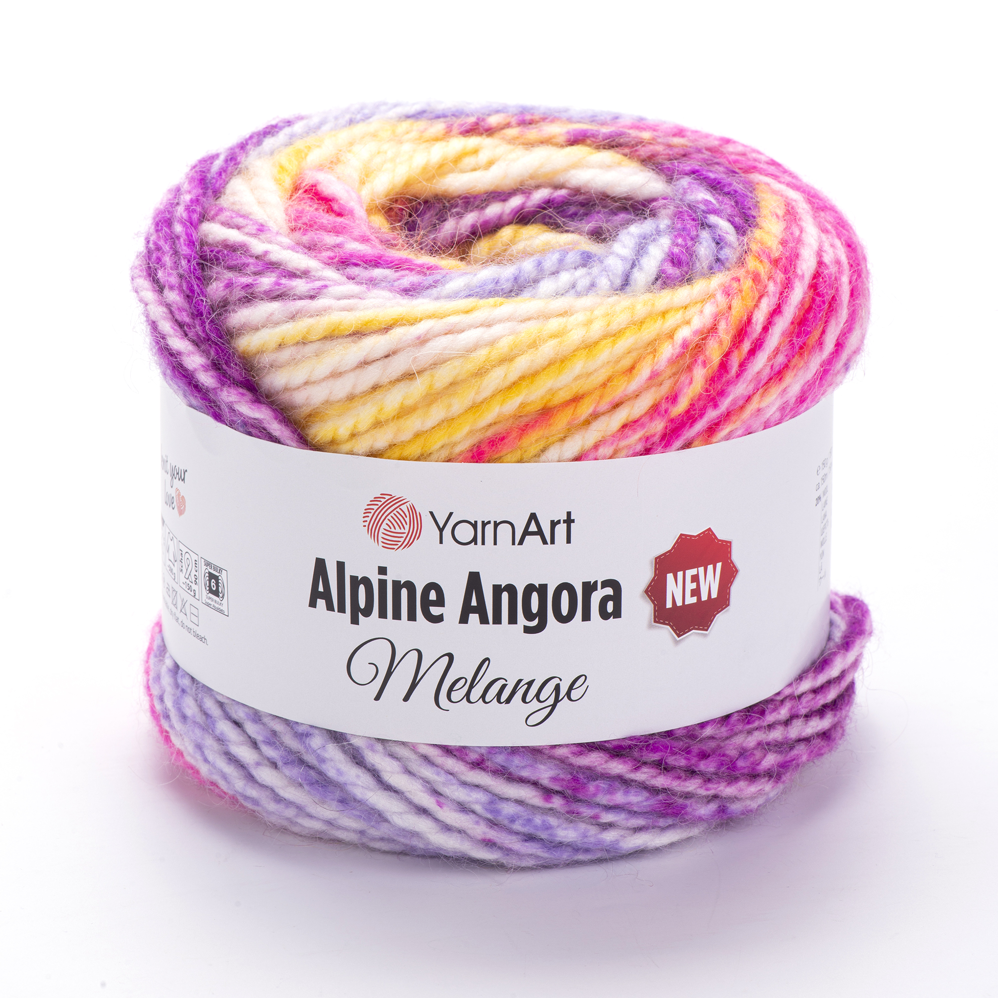 Пряжа YarnArt Alpine Angora Melange New 6414