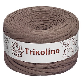 Пряжа трикотажная 7-9 мм "Trikolino" 100м. Молочный шоколад