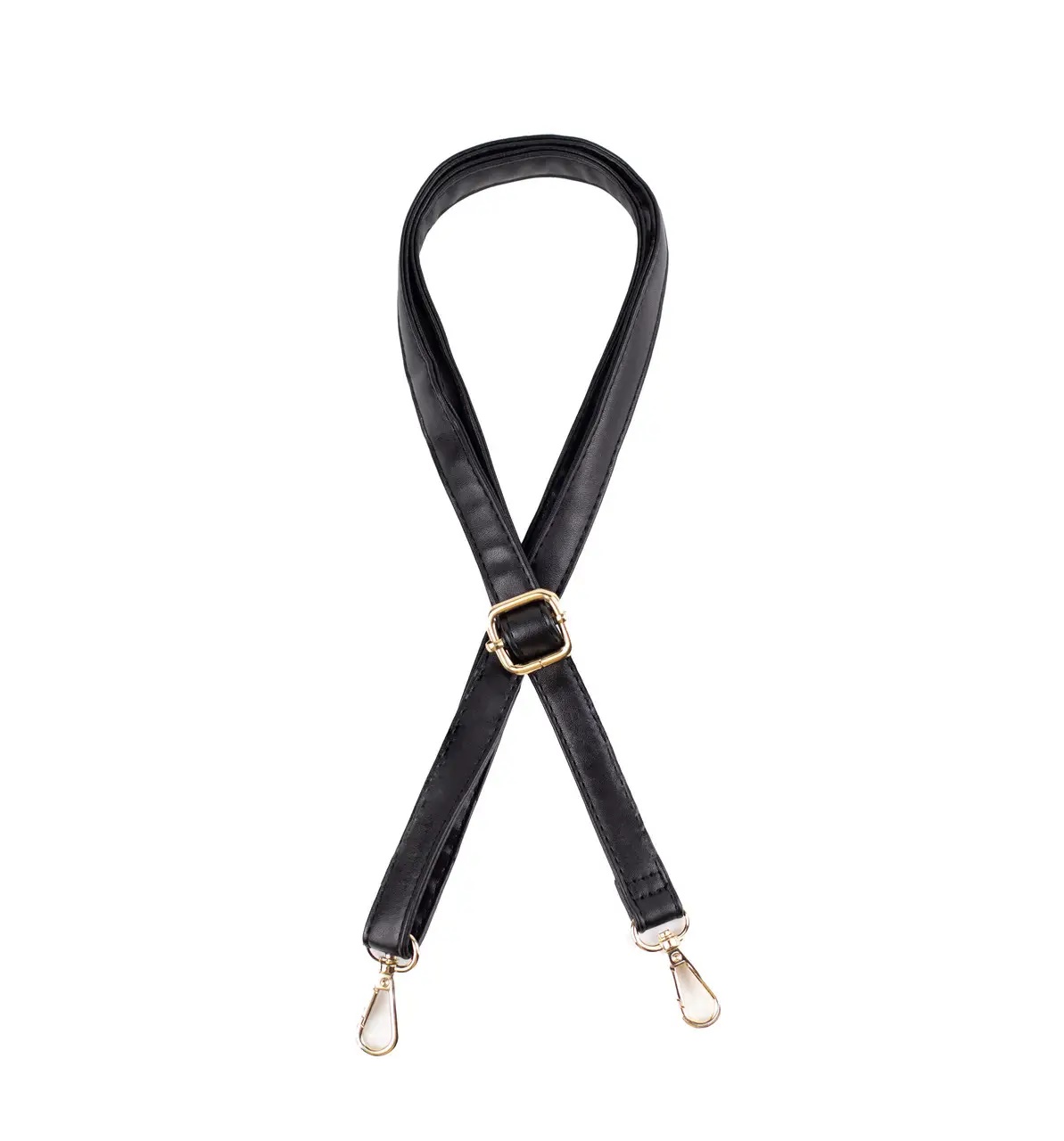 Плечовий ремінь для сумки Чорний, екошкіра 81 - 133 см (ширина 20 мм) 88027