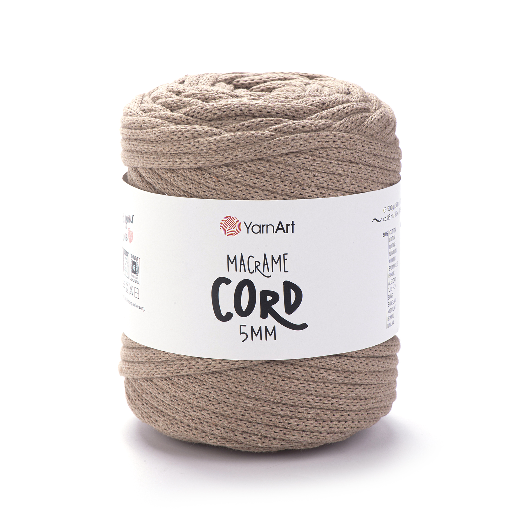 Пряжа YarnArt Macrame Cord 5mm 768