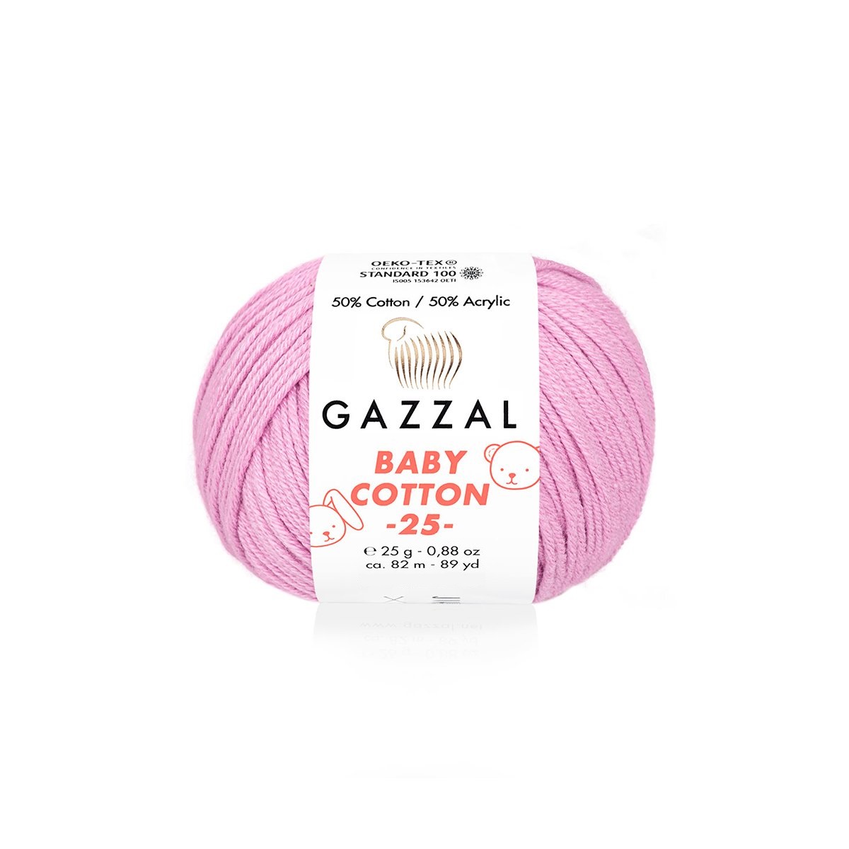 Пряжа Gazzal BabyCotton 25 цвет 3422