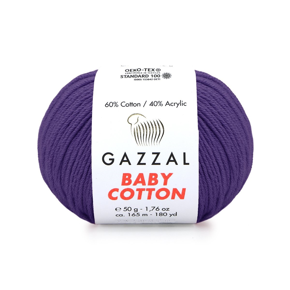 Пряжа Gazzal BabyCotton 25 цвет 3440