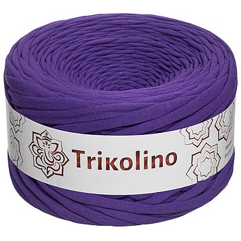 Пряжа трикотажная 7-9 мм "Trikolino" 100м. Темно-лиловый