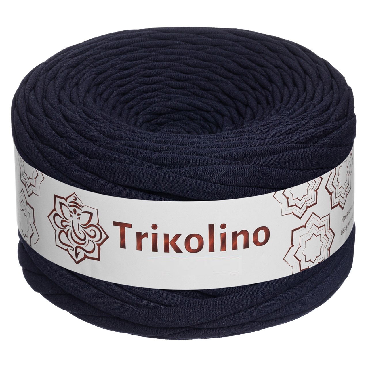 Пряжа трикотажная 7-9 мм "Trikolino" 100м. Темно-синий
