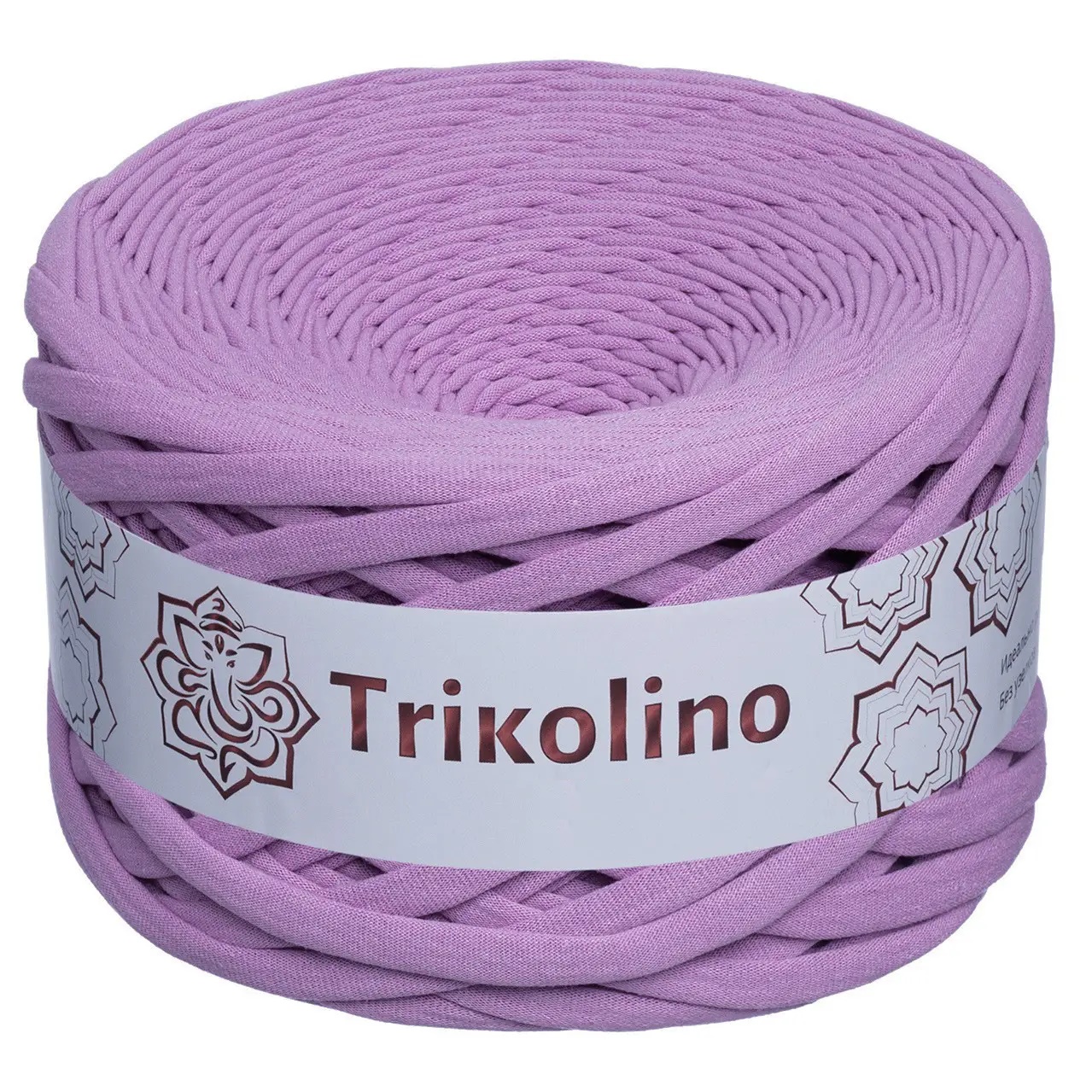 Пряжа трикотажная 7-9 мм "Trikolino" 100м. Лаванда