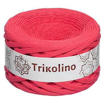 Пряжа трикотажная 7-9 мм "Trikolino" 100м. Коралл