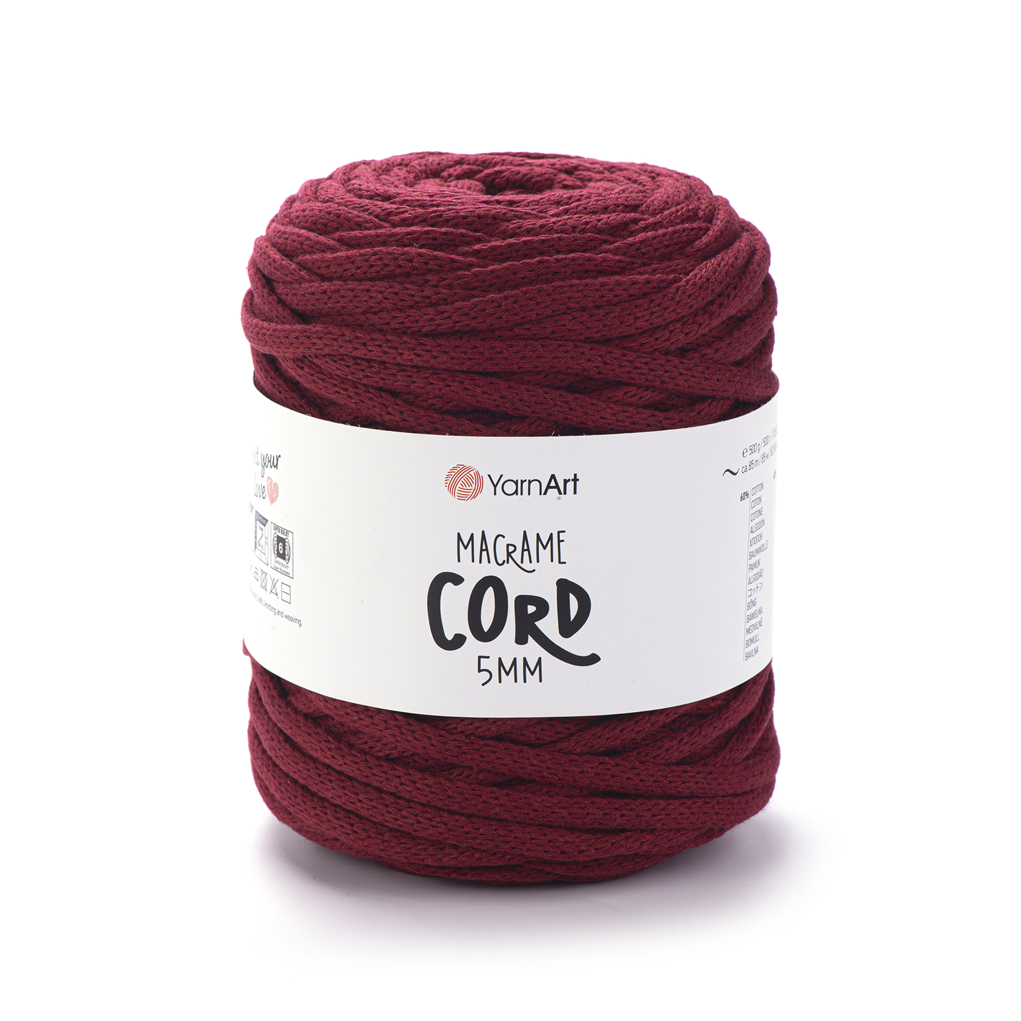 Пряжа YarnArt Macrame Cord 5mm 781
