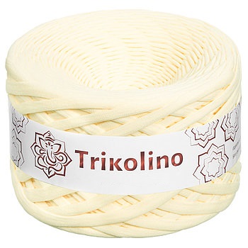 Пряжа трикотажная 7-9 мм "Trikolino" 100м. Ванильный Пудинг