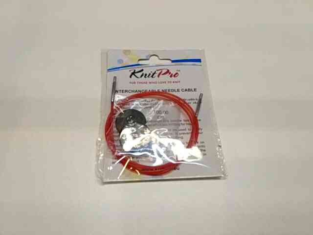 Кабель для круговых спиц красный 100см KnitPro 10635