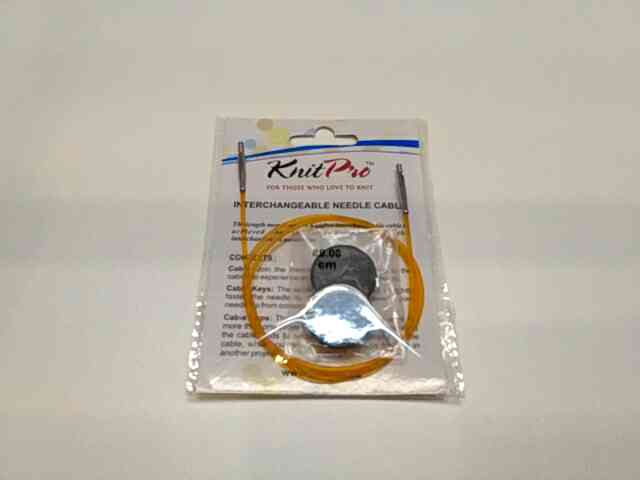 Кабель для круговых спиц оранжевый 80см KnitPro 10634