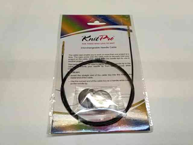 Кабель для круговых спиц черный 100см KnitPro 10523