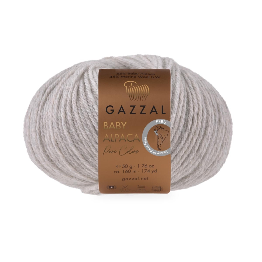 Пряжа Gazzal Baby Alpaca Pure Colors 6451
